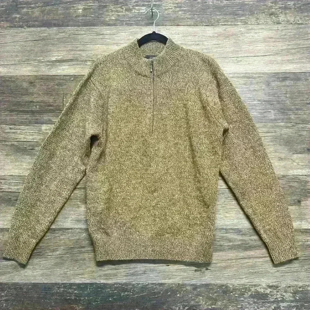 Turtleson Men’s Cozy Brown Knit Sweater size Medium